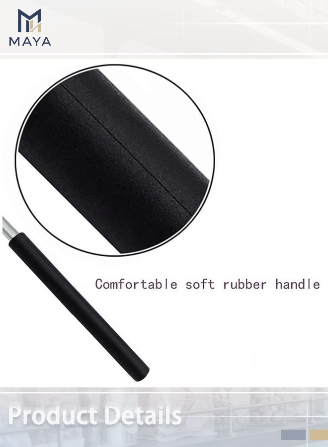 مايا مجموعة من 3 قطع من أدوات تدليك الظهر على شكل يد هيكل عظمي، محمولة وقابلة للتمديد، بمقابض مطاطية ناعمة، مثالية لإرسالها كهدية للأصدقاء/الزملاء/كبار السن (أسود، أزرق، أخضر). - Image 5